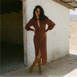 Rosie dress antique brown